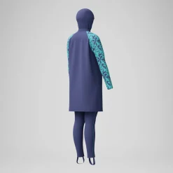 Maillot de bain 3 pièces Femme bleu/vert