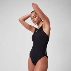 Maillot de bain avec dos en V End+ pour Femmes Noir