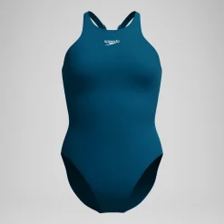 Maillot de bain Femme dos en V Endurance+ Longer Body sarcelle foncé
