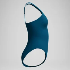 Maillot de bain Femme dos en V Endurance+ Longer Body sarcelle foncé