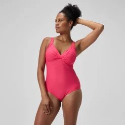 Maillot de bain Femme effet galbant Cross Knot rouge