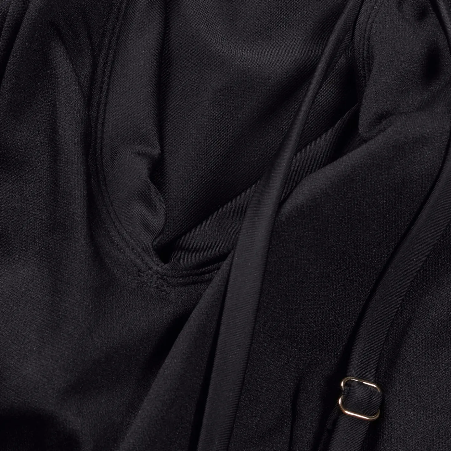 Maillot de bain Femme effet galbant à bretelles noir