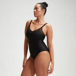 Maillot de bain Femme effet galbant LuniaGlow noir