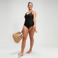 Maillot de bain Femme effet galbant LuniaGlow noir