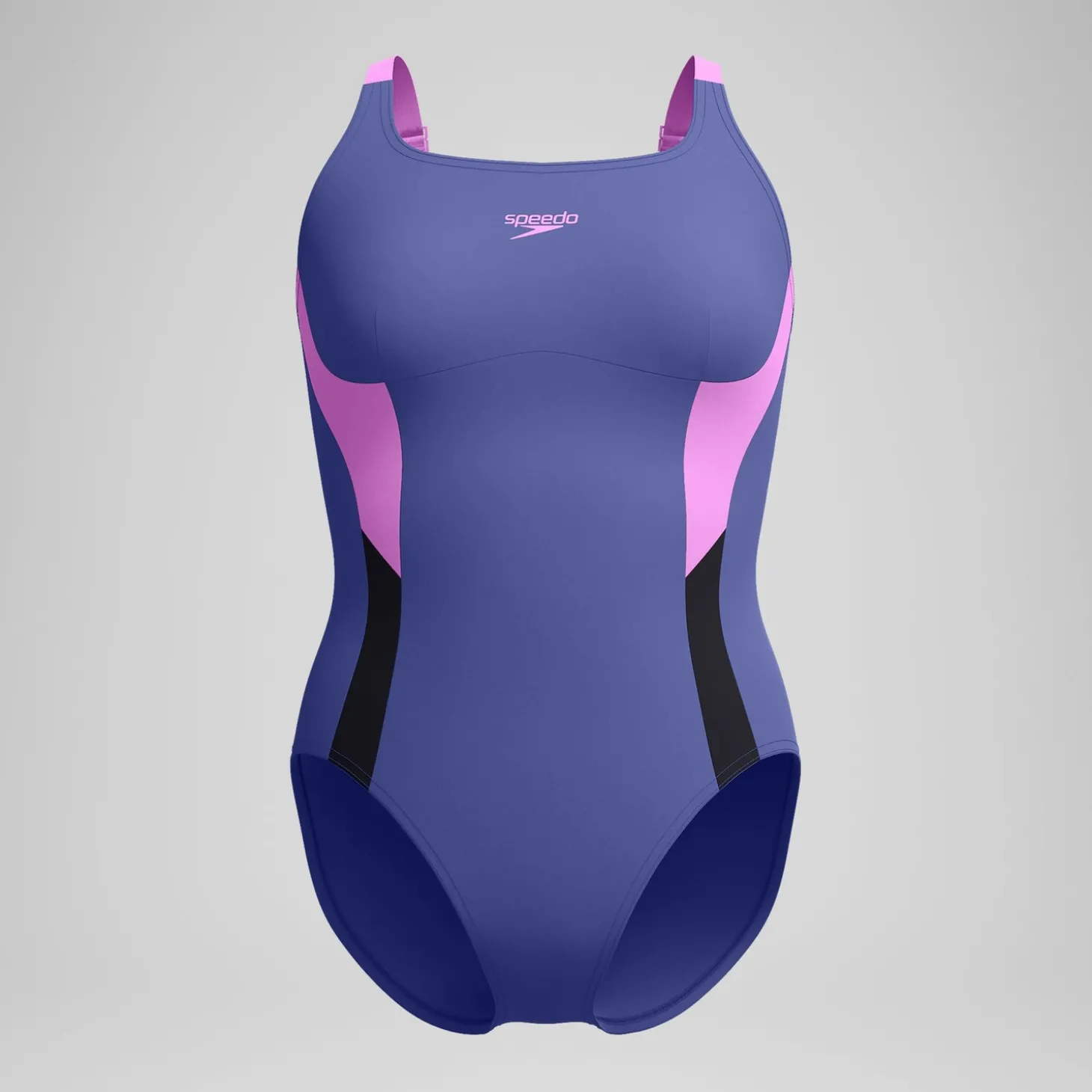 Maillot de bain Femme effet galbant Solid Splice violet/rose