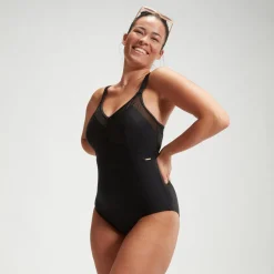 Maillot de bain Femme effet galbant LuniaGlow noir