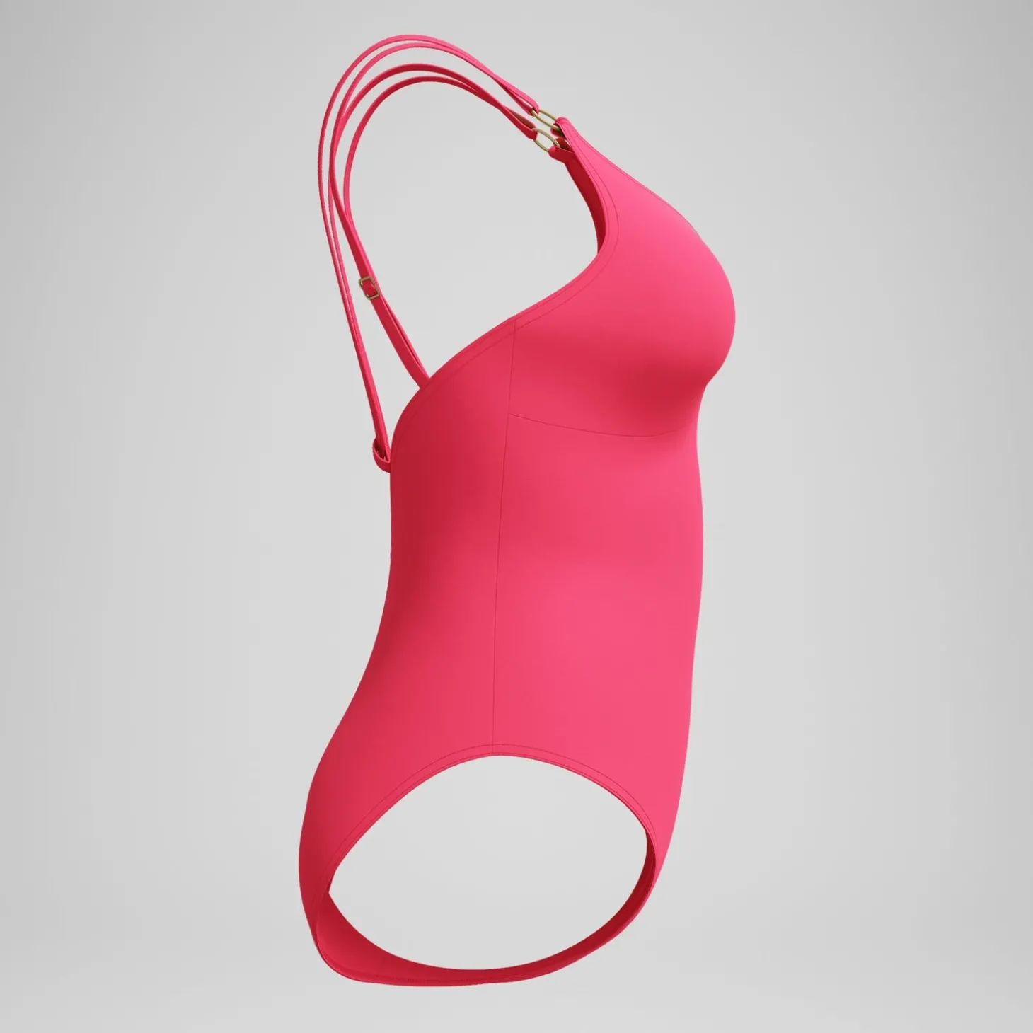 Maillot de bain Femme effet galbant Strappy rouge