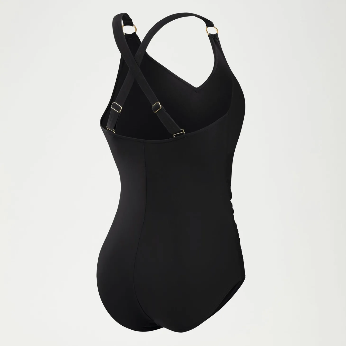 Maillot de bain Femme effet galbant col en V noir