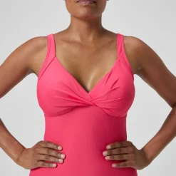 Maillot de bain Femme effet galbant Cross Knot rouge