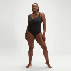 Maillot de bain Femme grande taille effet galbant AquaNite noir