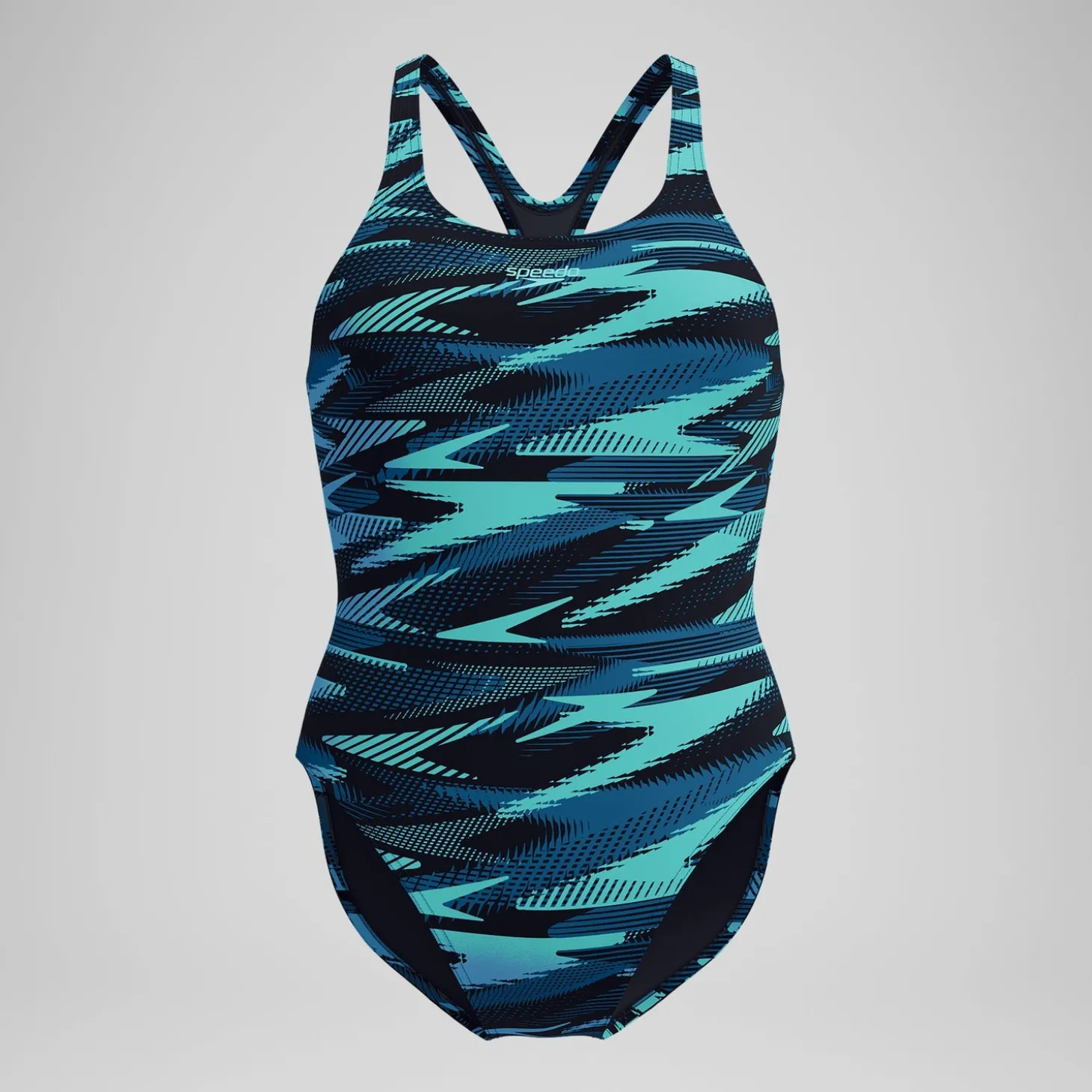 Maillot de bain Femme HyperBoom Allover Medalist sarcelle foncé/vert
