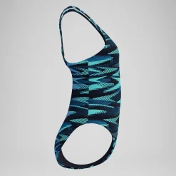 Maillot de bain Femme HyperBoom Allover Medalist sarcelle foncé/vert
