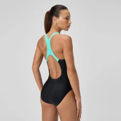 Maillot de bain Femme Medley Logo noir/turquoise