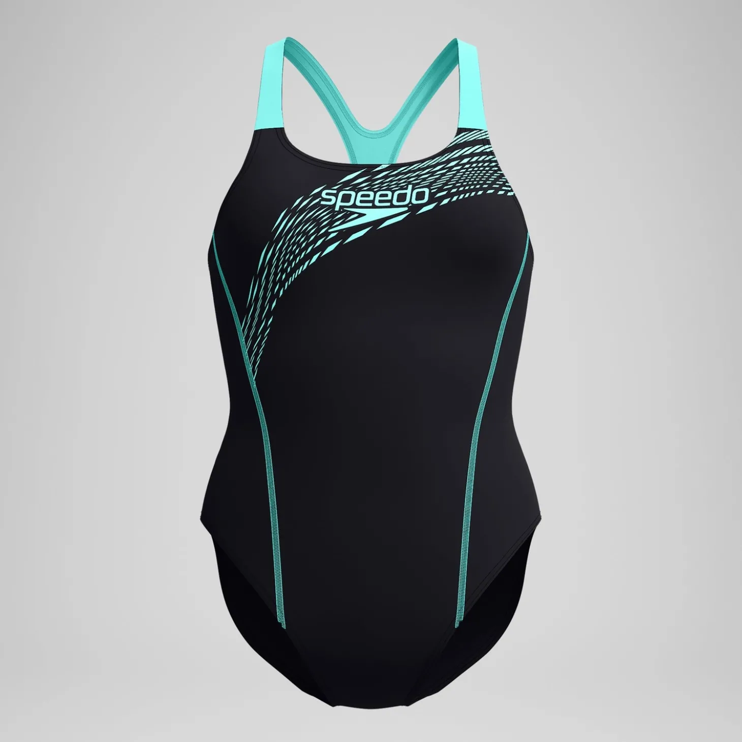 Maillot de bain Femme Medley Logo noir/turquoise