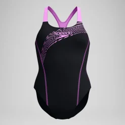 Maillot de bain Femme Medley Logo noir/rose
