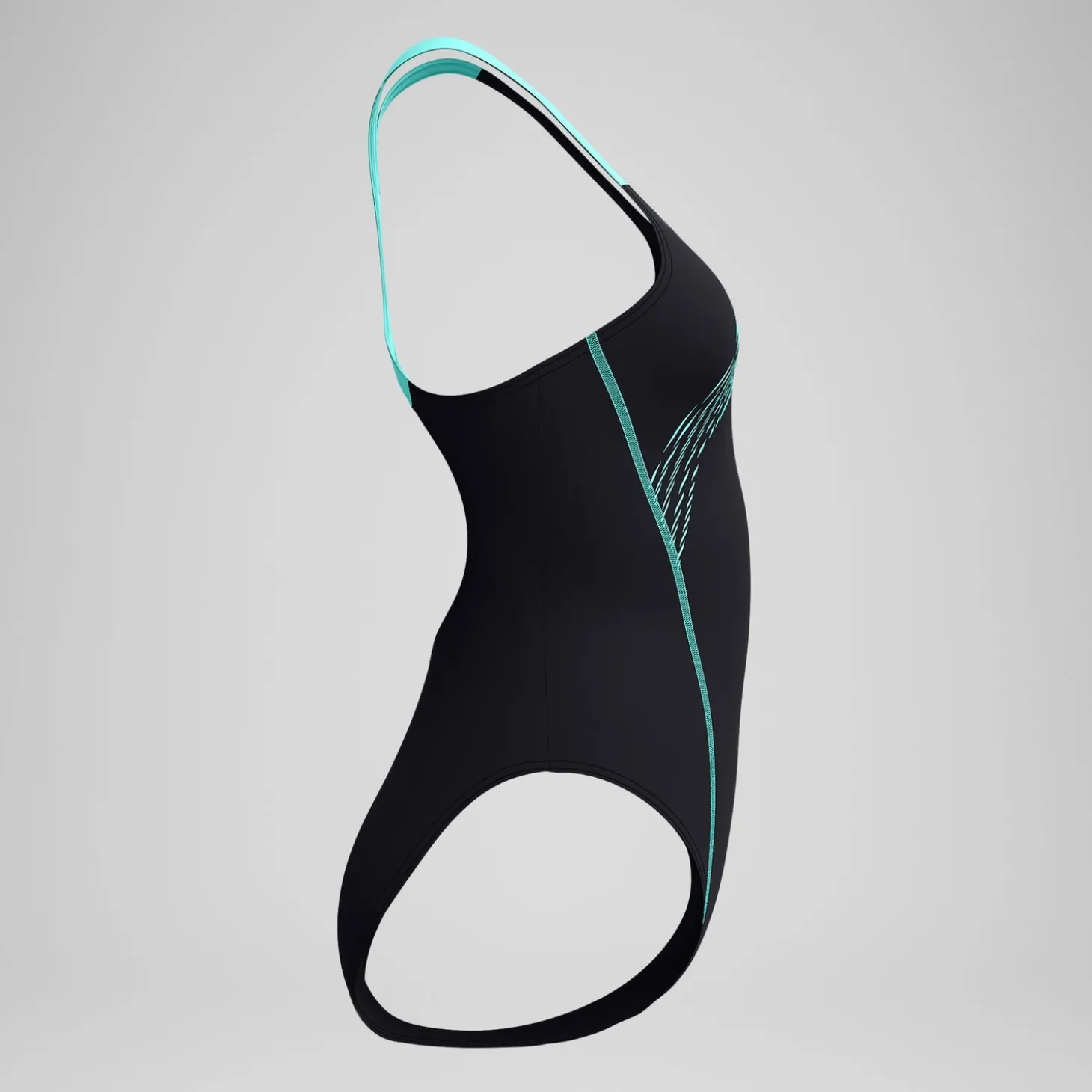 Maillot de bain Femme Medley Logo noir/turquoise