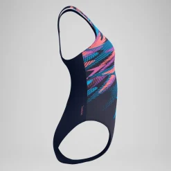 Maillot de bain Femme Medalist imprimé numérique bleu/rose