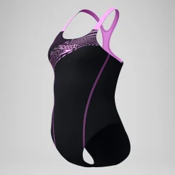 Maillot de bain Femme Medley Logo noir/rose