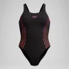 Maillot de bain Femme Placement Muscleback noir/rose