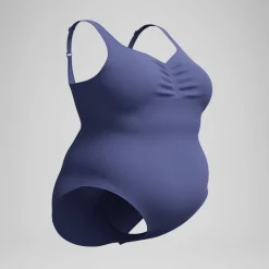Maillot de bain Femme Plus Size effet galbant AquaNite bleu