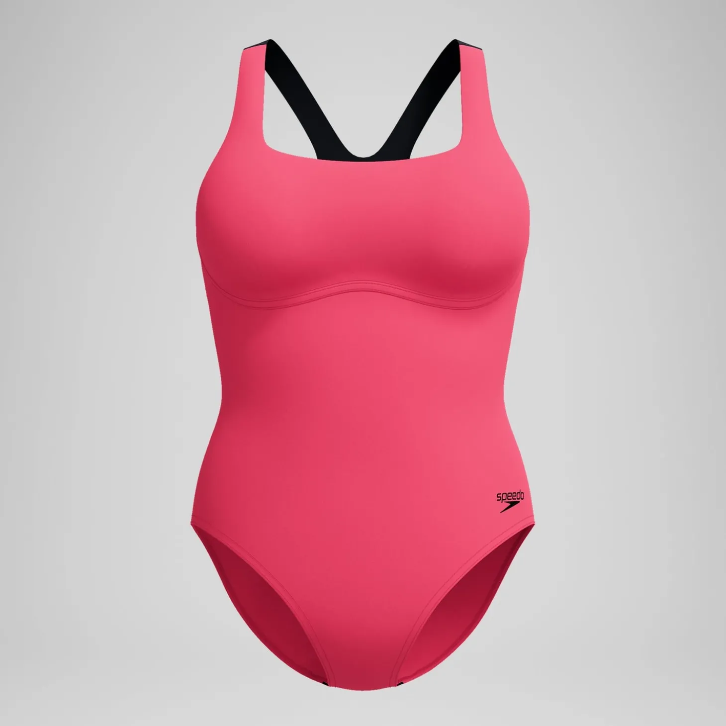 Maillot de bain Femme Racer Zip rouge