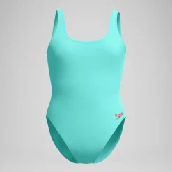 Maillot de bain Femme texturé à dos en U Deep turquoise