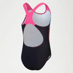 Maillot de bain Fille Digital Placement Splashback noir/jaune