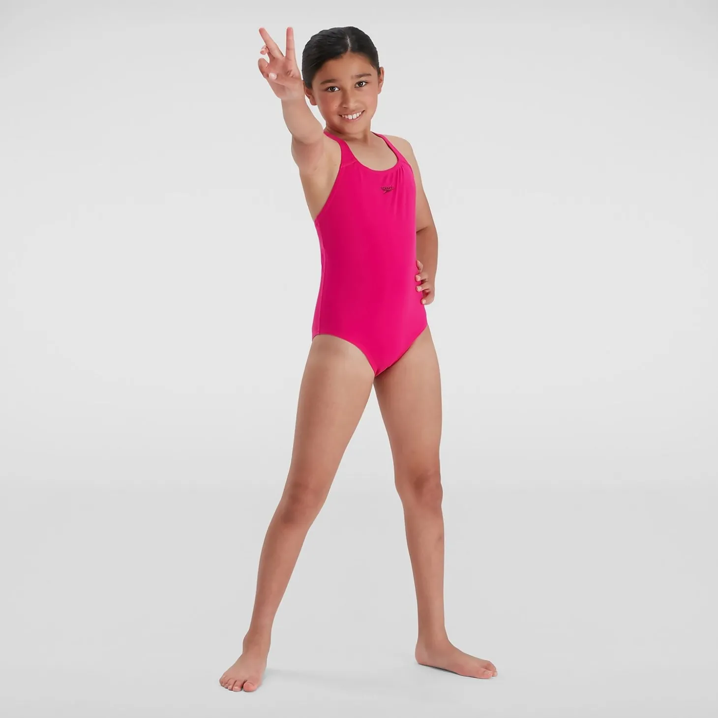 Maillot de bain Fille Eco Endurance+ Medalist rose