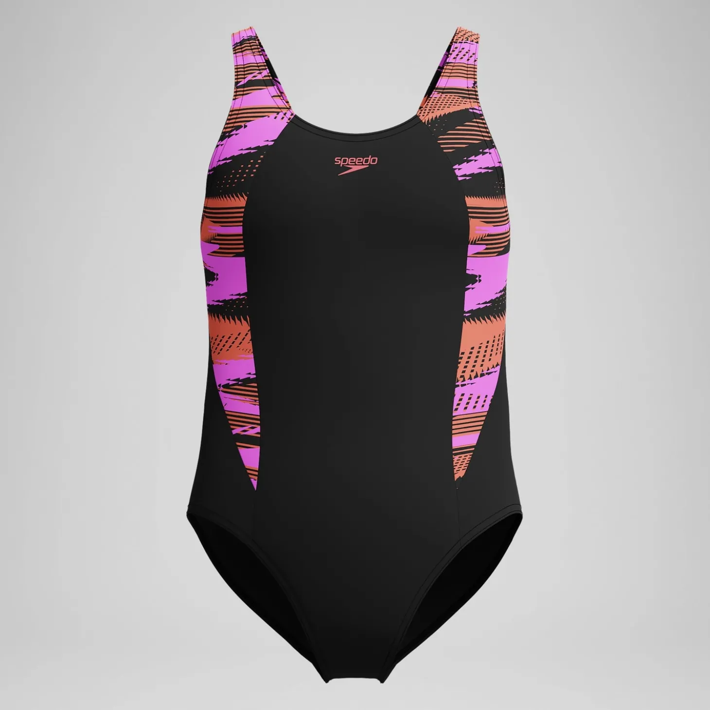 Maillot de bain Fille HyperBoom Splice Muscleback noir/rose