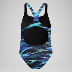 Maillot de bain Fille HyperBoom Medalist imprimé bleu