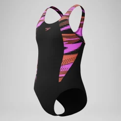 Maillot de bain Fille HyperBoom Splice Muscleback noir/rose