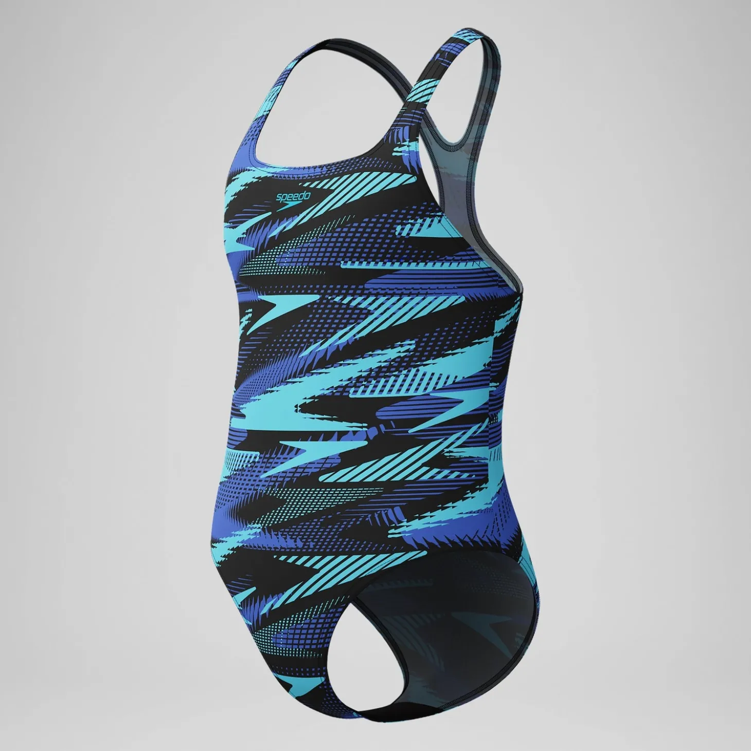 Maillot de bain Fille HyperBoom Medalist imprimé bleu