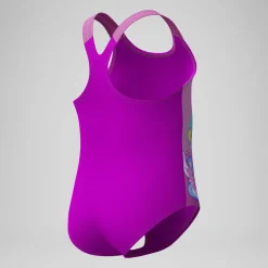 Maillot de bain Fille imprimé numérique rose