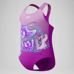 Maillot de bain Fille imprimé numérique rose
