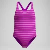 Maillot de bain Fille Medalist imprimé rose