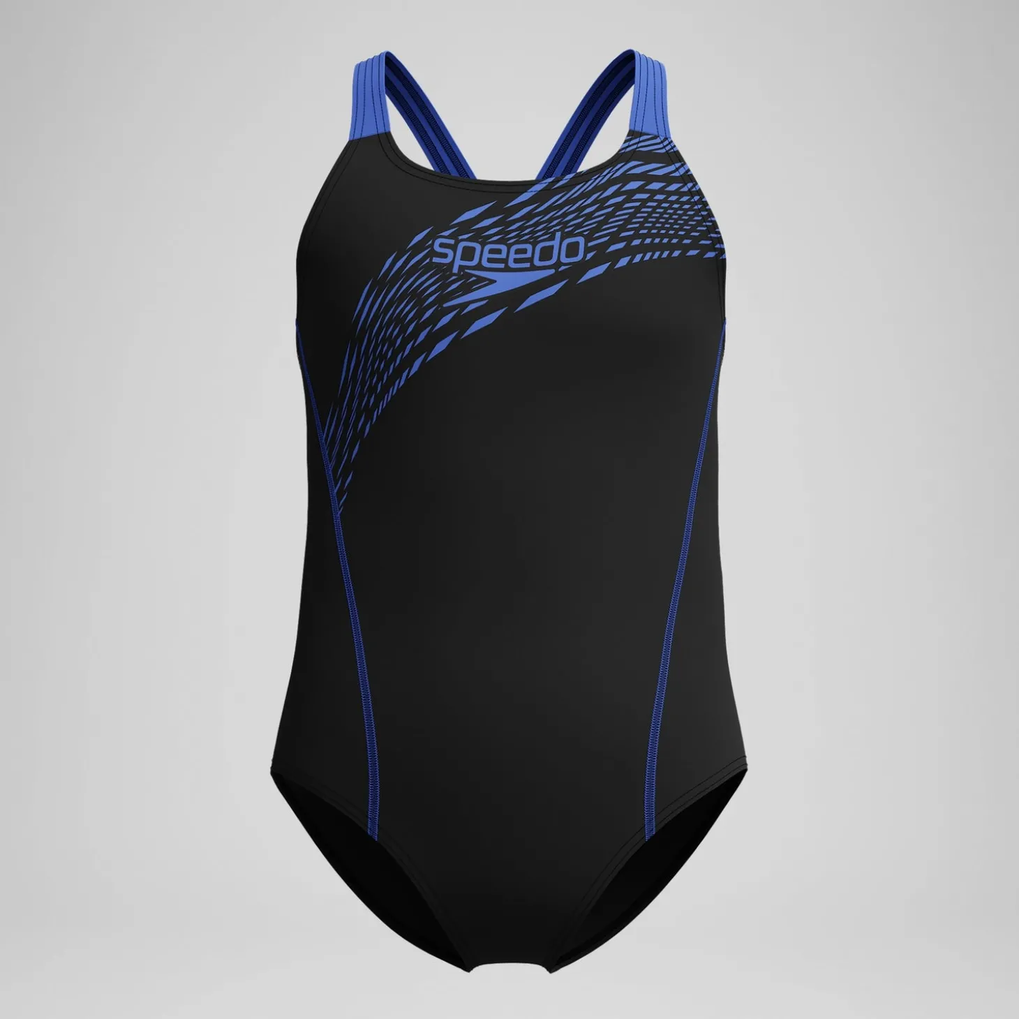 Maillot de bain Fille Medley Logo noir/bleu