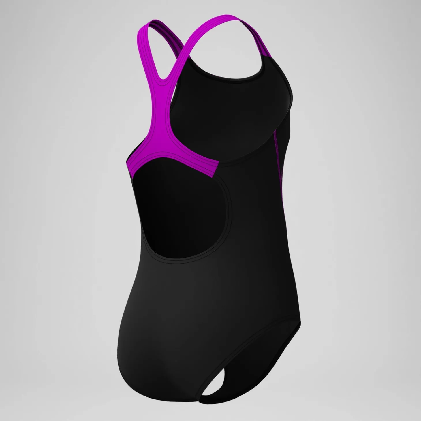 Maillot de bain Fille Medley Logo noir/rose