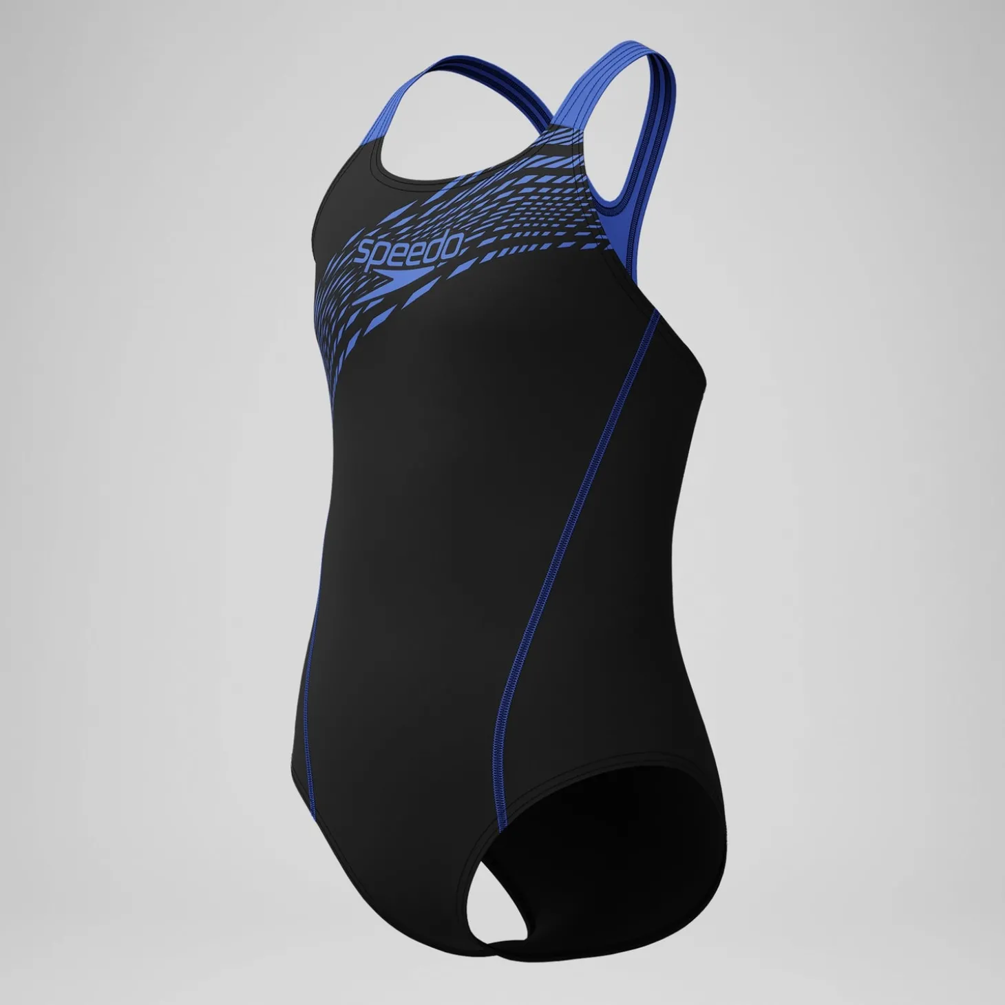 Maillot de bain Fille Medley Logo noir/bleu