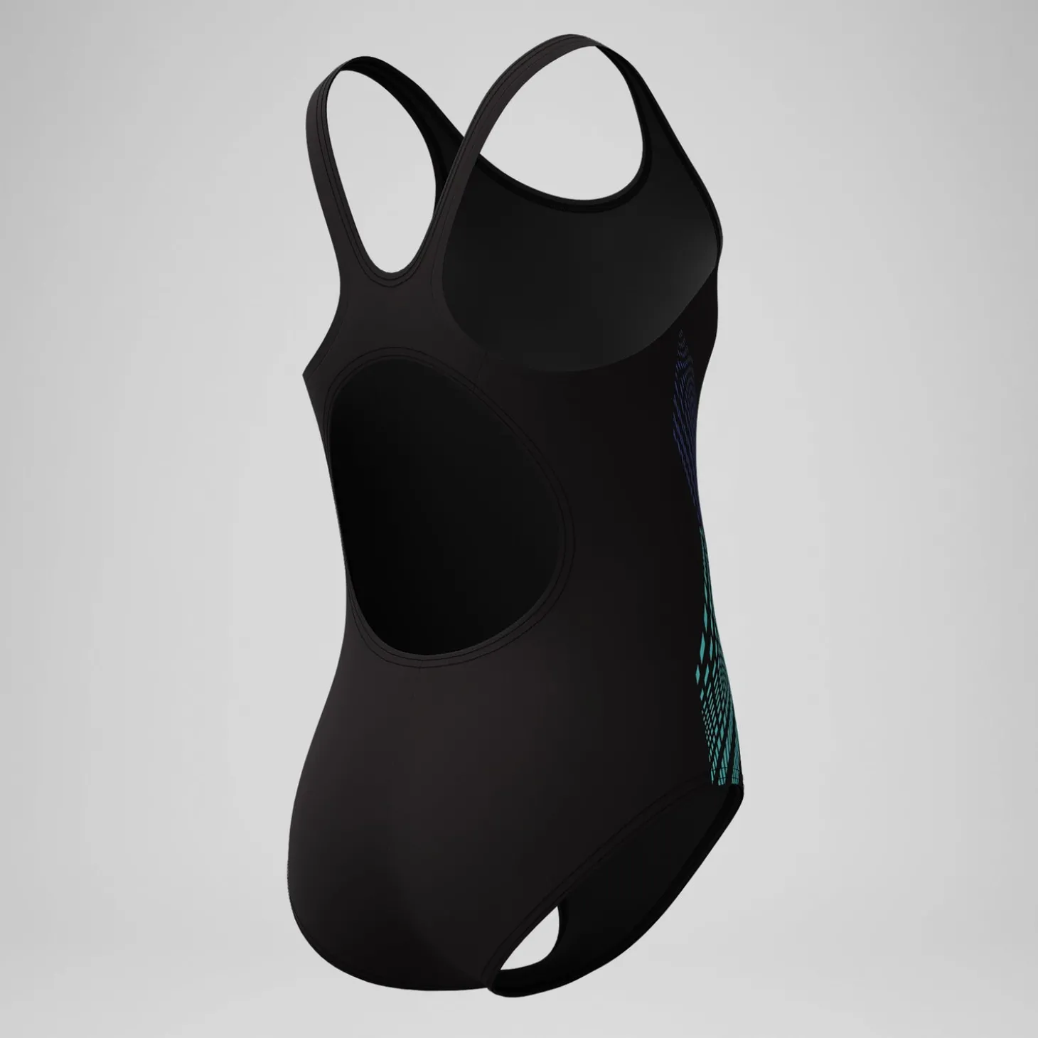Maillot de bain Fille Placement Muscleback noir/bleu