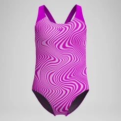 Maillot de bain Fille Spashback imprimé numérique rose
