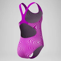 Maillot de bain Fille Spashback imprimé numérique rose