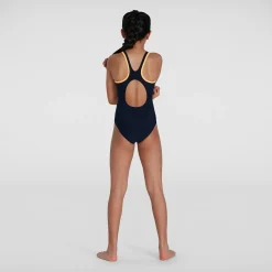 Maillot de bain Fille Splice Muscleback logo Boom bleu/orange