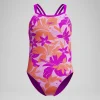 Maillot de bain Fille Twinstrap imprimé rose