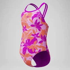 Maillot de bain Fille Twinstrap imprimé rose