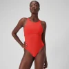 Maillot de bain gainant Femmes ContourEclipse pour Femmes Prune dandy/Rouge basque