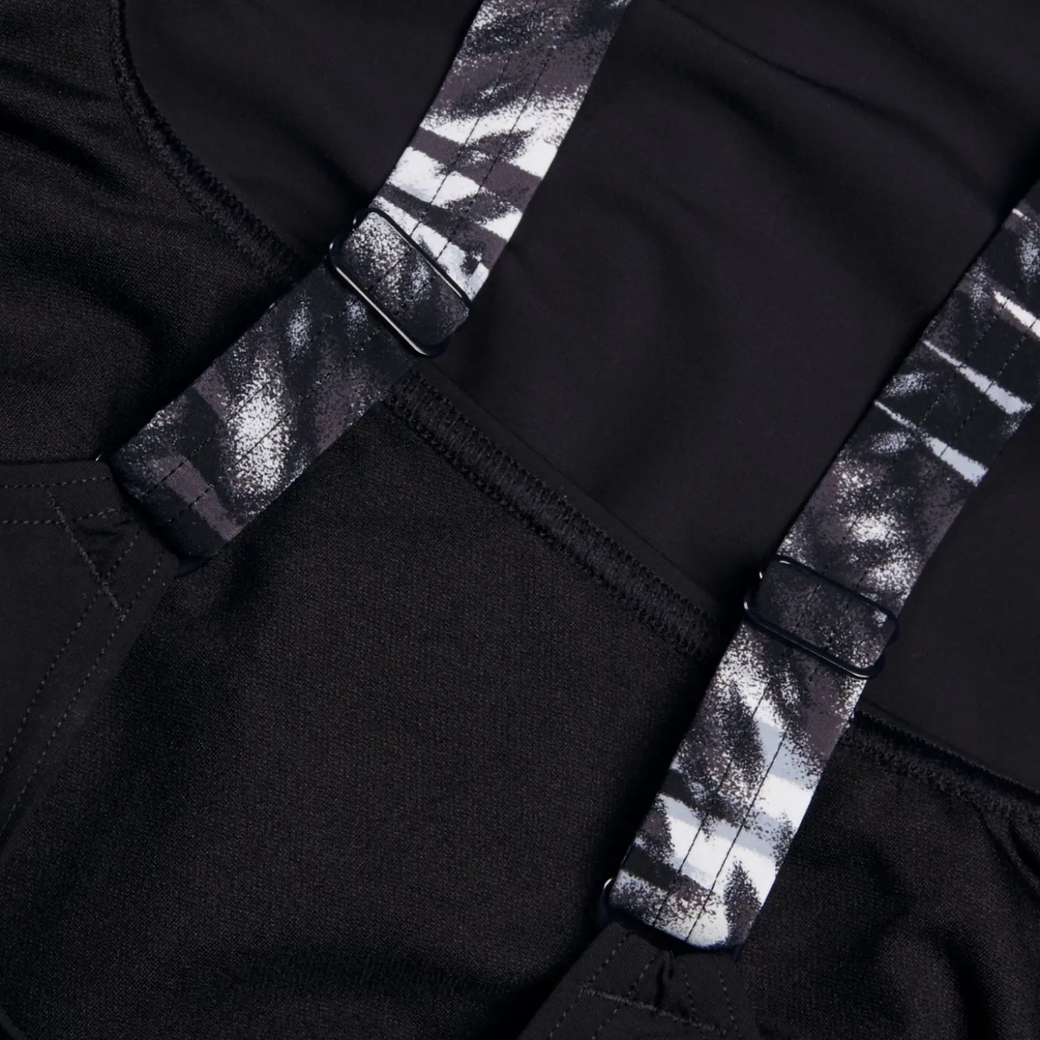 Maillot de bain galbant à imprimé Splice pour Femmes Noir/Gris oxydé/Blanc