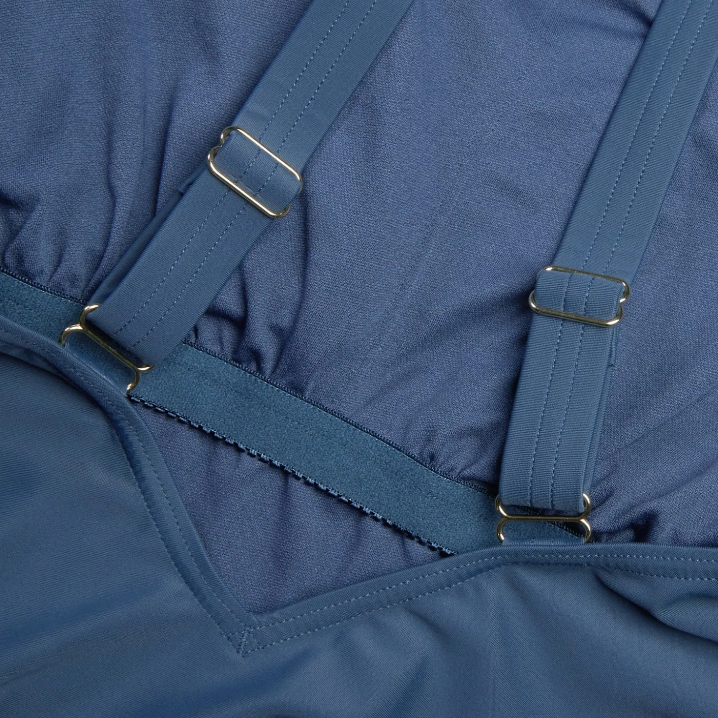 Maillot de bain galbant à encolure carrée et imprimé pour Femmes Bleu épicéa/Bleu délavé