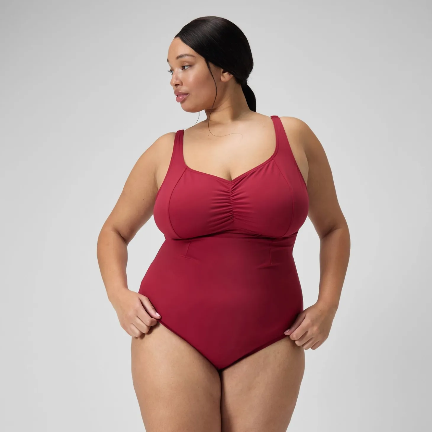 Maillot de bain galbant AquaNite pour Femmes (grandes tailles) Rouge basque