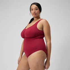 Maillot de bain galbant AquaNite pour Femmes (grandes tailles) Rouge basque