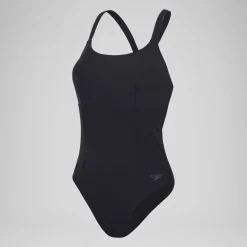Maillot de bain galbant Crossback pour Femmes Noir